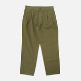 Double Pleat Chino in Olive from the Spring / Summer 2020 Stan Ray collection blues store www.bluesstore.co