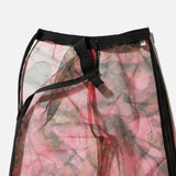 Polyester mesh pants with all over pink camo print from Unused blues store www.bluesstore.co