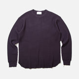 Unused Damaged Waffle Knit Pullover in Purple blues store www.bluesstore.co