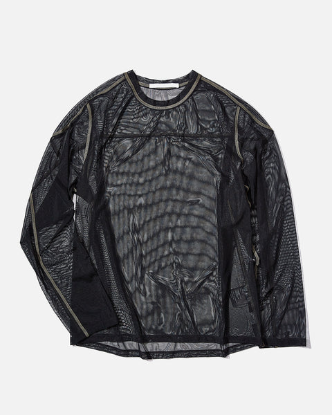 AFFXWRKS Boxed Mesh Pullover in Black blues store www.bluesstore.co