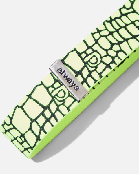 Always Do What You Should Do croc belt in green blues store www.bluesstore.co