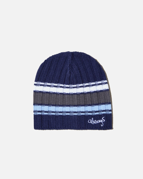 Always Do What You Should Do Clyde Beanie in Black / Grey blues store www.bluesstore.co 