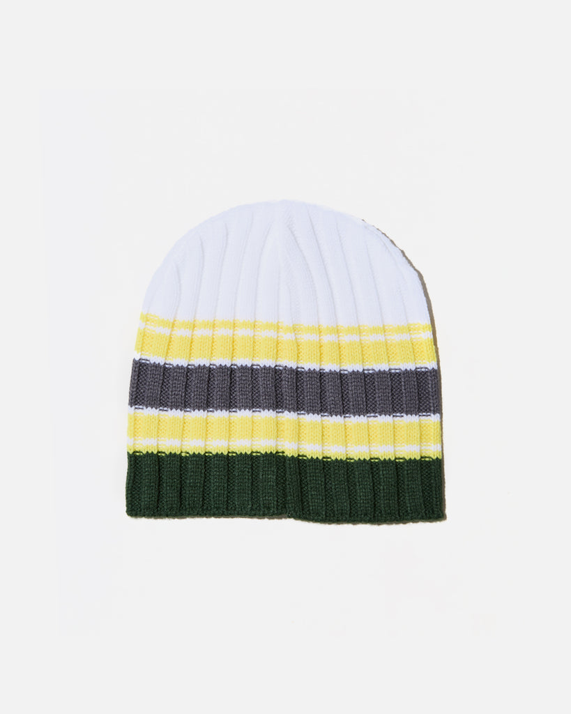 Always Do What You Should Do Clyde Beanie in White / Green blues store www.bluesstore.co 
