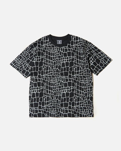 Always Do What You Should Do Croc Print T-Shirt in black blues store www.bluesstore.co