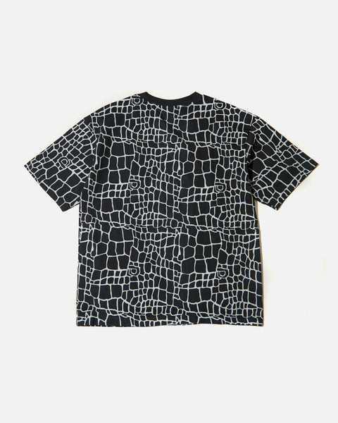 Always Do What You Should Do Croc Print T-Shirt in black blues store www.bluesstore.co