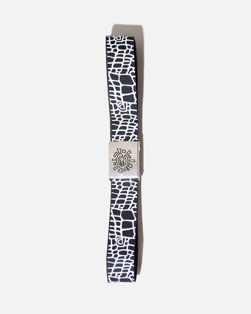 Always Do What You Should Do Croc belt in Black blues store www.bluesstore.co