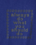 Always Do What You Should Do Love is Hard T-Shirt in navy blues store www.bluesstore.co
