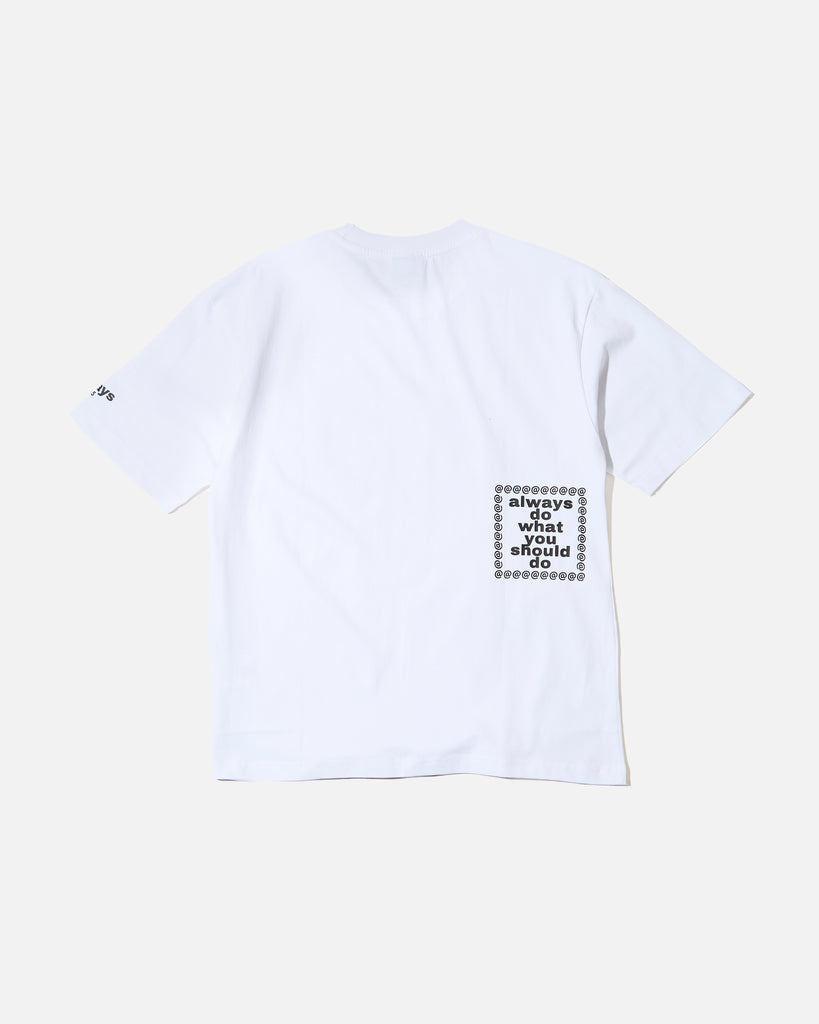 Always Do What You Should Do Love is Hard T-Shirt in white blues store www.bluesstore.co