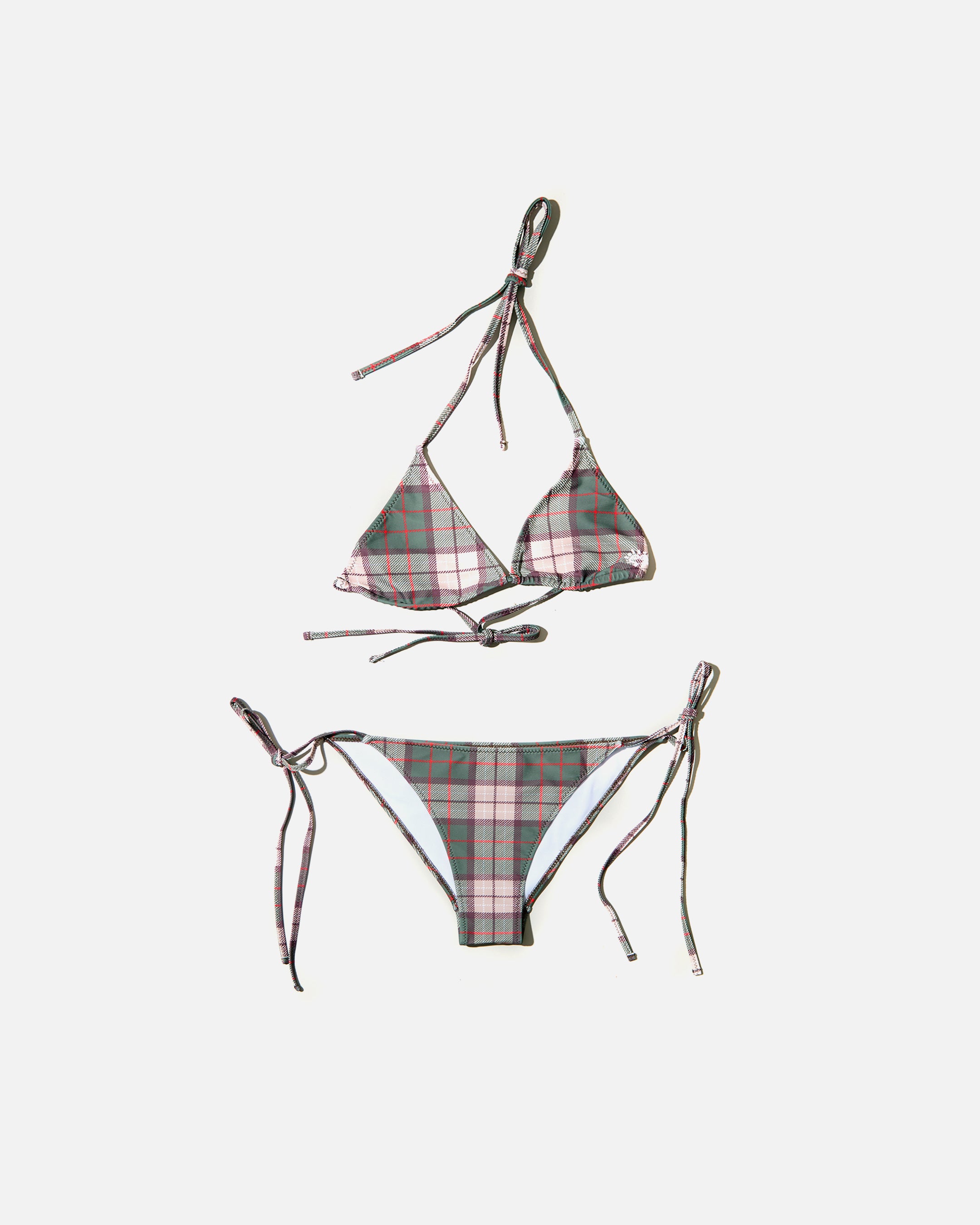 ADWYSD Plaid Bikini in Brown | Blues Store