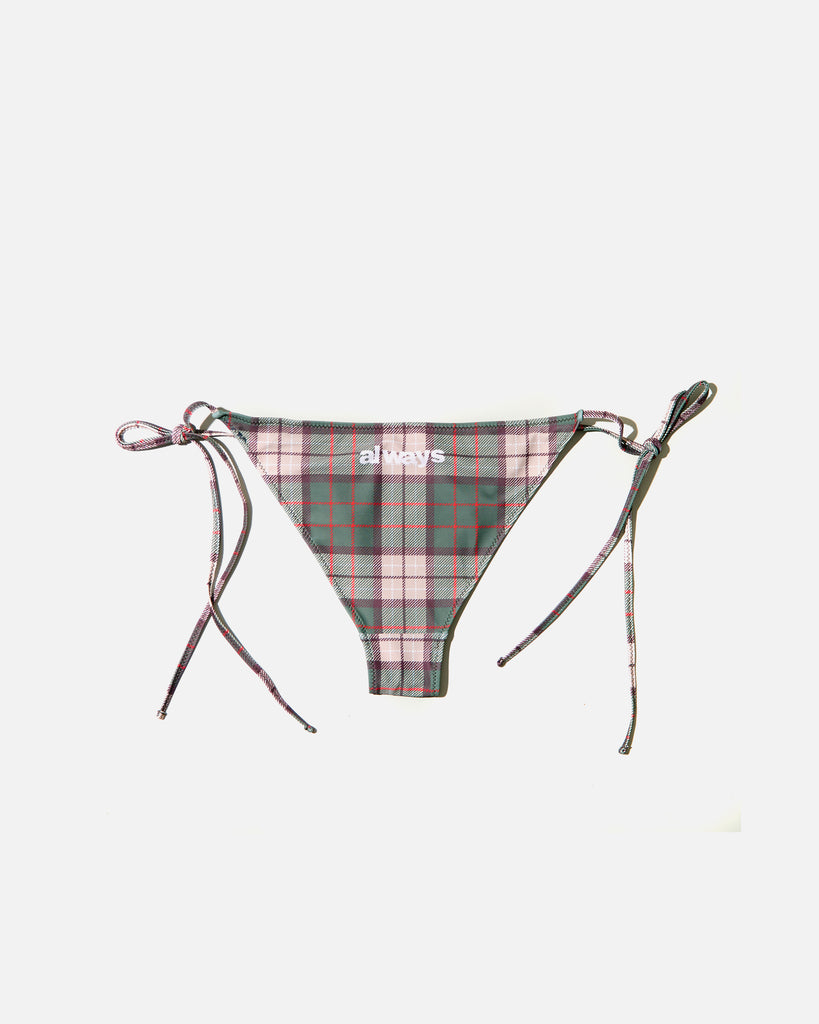 Always Do What You Should Do Plaid bikini in Brown blues store www.bluesstore.co