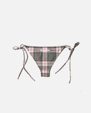 Always Do What You Should Do Plaid bikini in Brown blues store www.bluesstore.co