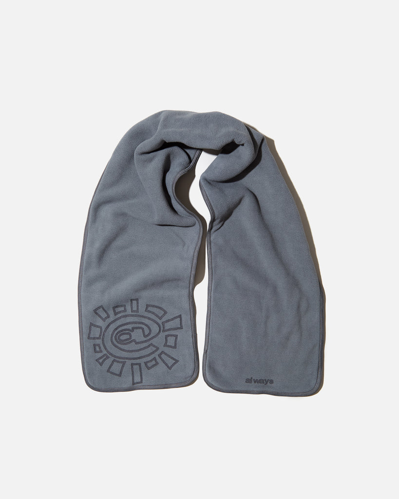 Always Do What You Should Do Polarfleece Scarf in Grey blues store www.bluesstore.co