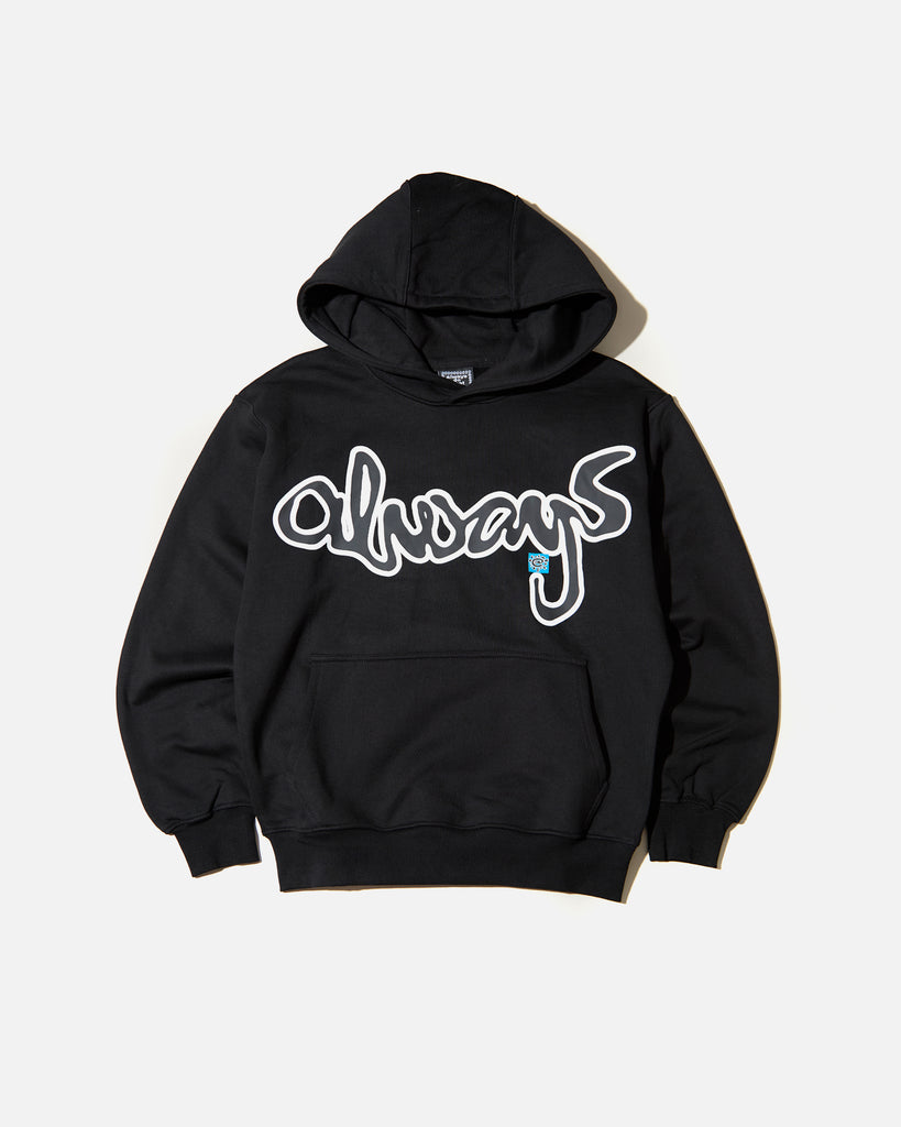 Always Do What You Should Do Snapper Rocks Hoodie in Black blues store www.bluesstore.co