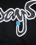 Always Do What You Should Do Snapper Rocks Hoodie in Black blues store www.bluesstore.co