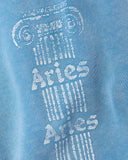 Aries Arise Aged Ancient Column Sweatshort in Pale Blue blues store www.bluesstore.co