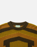 Aries Arise AW24 Crochet Temple Knit in Khaki blues store www.bluesstore.co