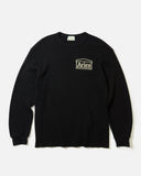 Aries Arise AW24 Waffle LS Tee in Black blues store www.bluesstore.co