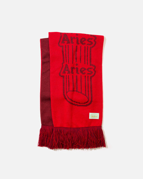 Aries Arise Column Scarf in Red blues store www.bluesstore.co