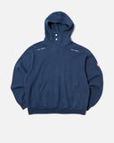 CE cav empt Neck Snap DBL Knit Hoody in Navy blues store www.bluesstore.co