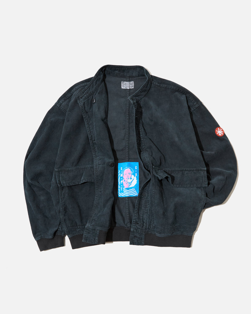 CE cav empt Overdye Cord Button Jacket in Charcoal blues store www.bluesstore.co