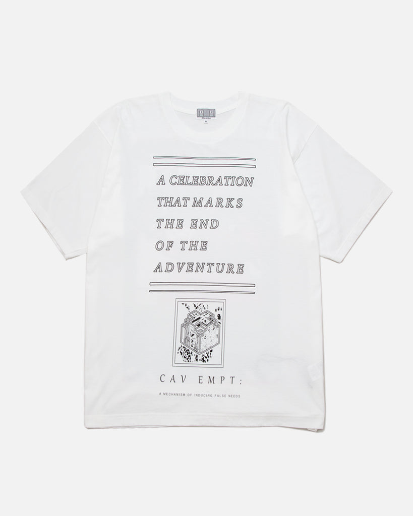 Cav Empt FK Sheet13 BIG T in White from the Spring / Summer 2023 collection blues store www.bluesstore.co