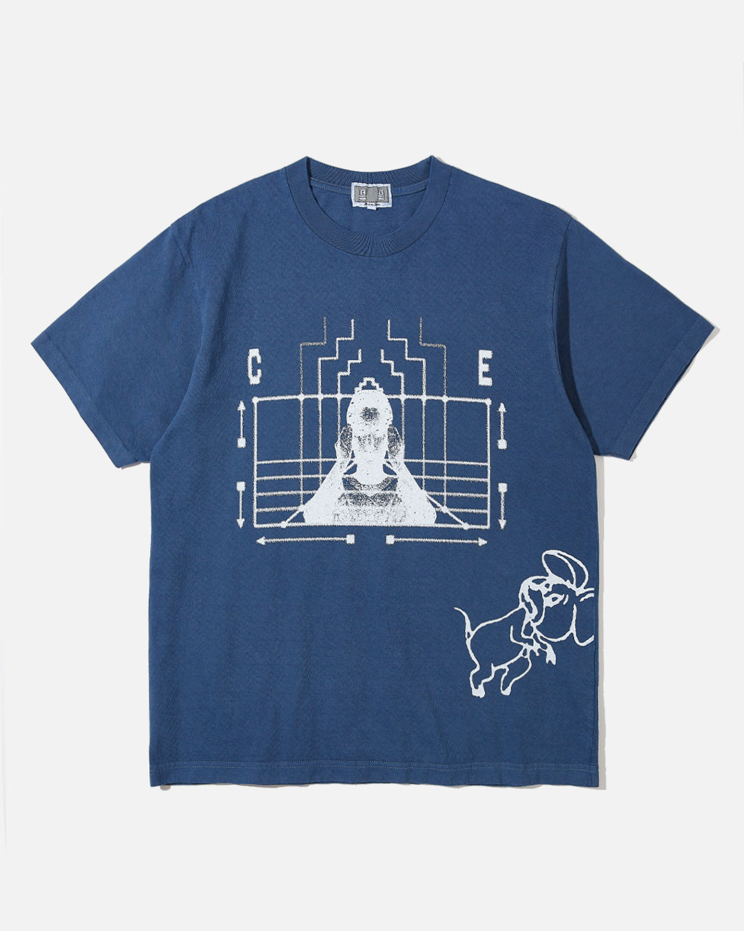 Cav Empt Overdye Cause and Effect Tee in Navy Blues Store