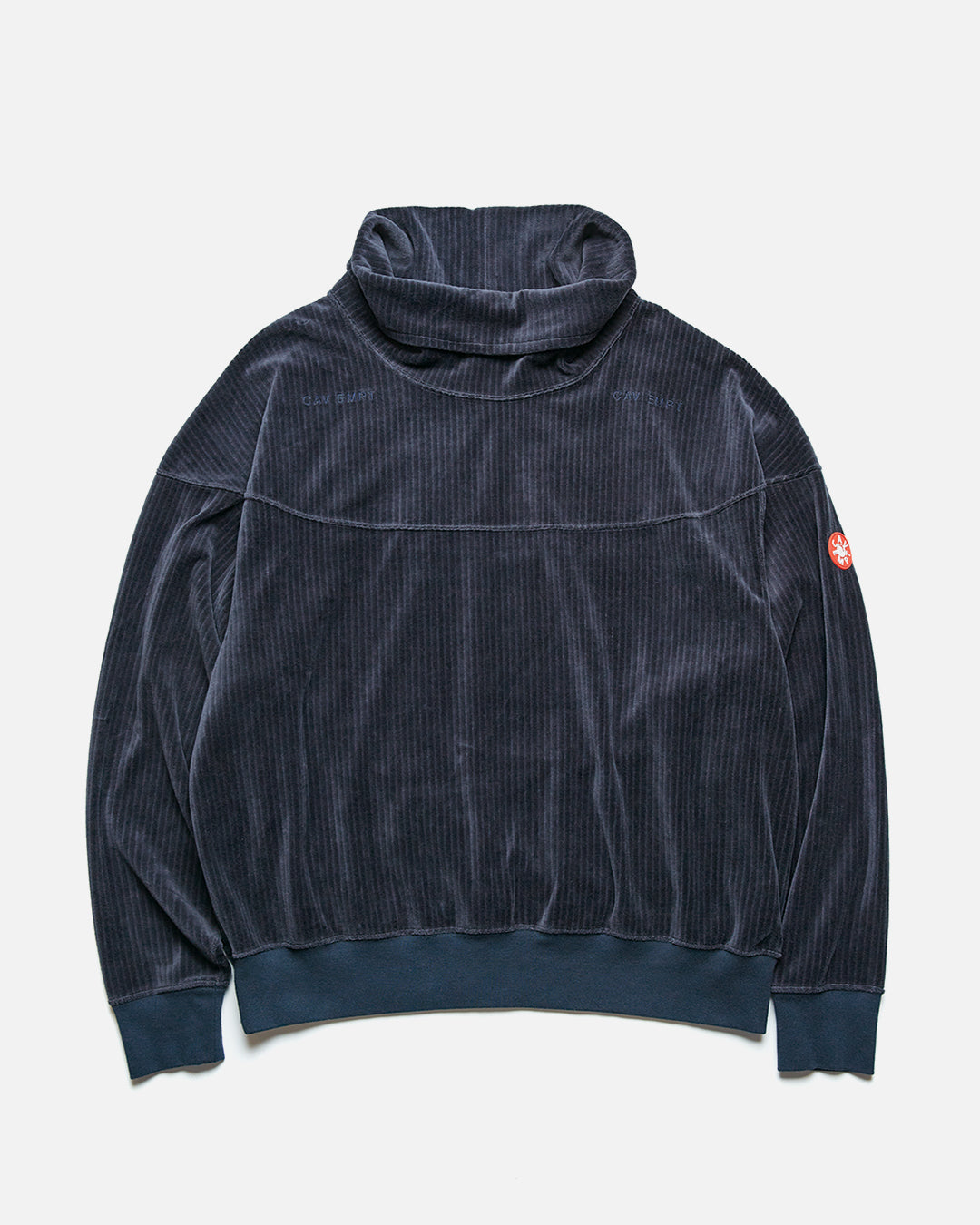 Soft Cord High Neck Navy