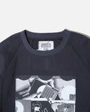 Cav Empt MD P2P Raglan Long Sleeve T-shirt in Charcoal blues store www.bluesstore.co