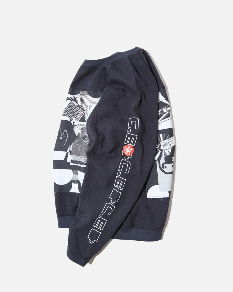 Cav Empt MD P2P Raglan Long Sleeve T-shirt in Charcoal blues store www.bluesstore.co