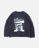 Cav Empt MD P2P Raglan Long Sleeve T-shirt in Charcoal blues store www.bluesstore.co