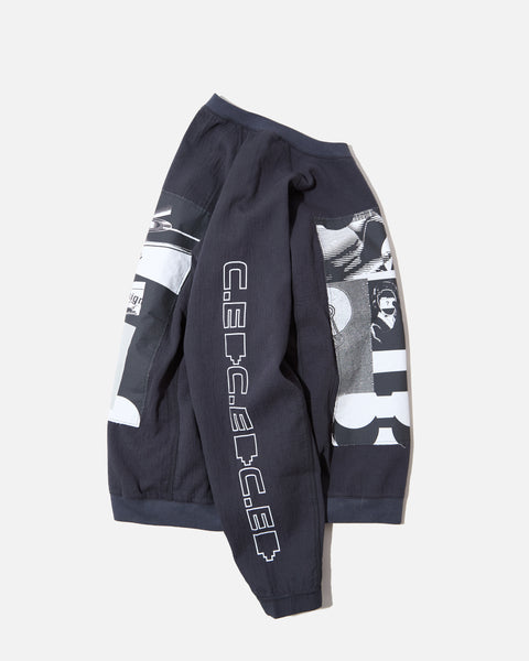 Cav Empt MD P2P Raglan Long Sleeve T-shirt in Charcoal blues store www.bluesstore.co