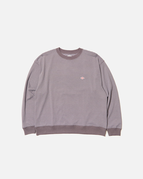 Danton Sweat T-shirt with Charcoal / White stripe blues store www.bluesstore.co