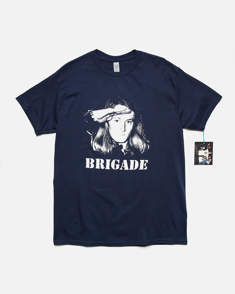 Dear Skating Brigade T-shirt in Navy Blue blues store www.bluesstore.co