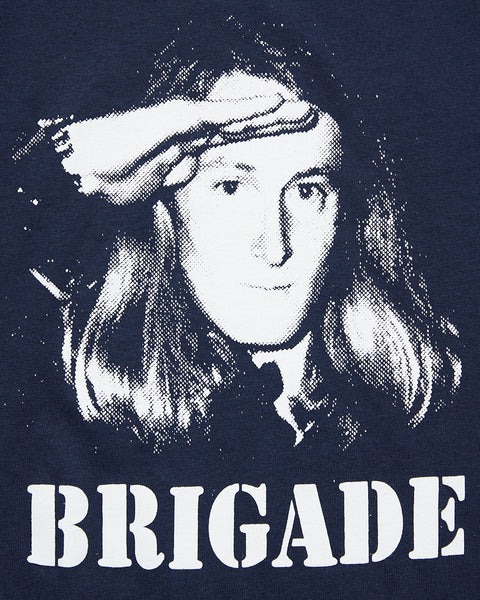 Dear Skating Brigade T-shirt in Navy Blue blues store www.bluesstore.co