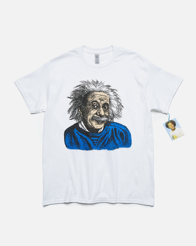 Dear Skating Einstein T-shirt in White blues store www.bluesstore.co