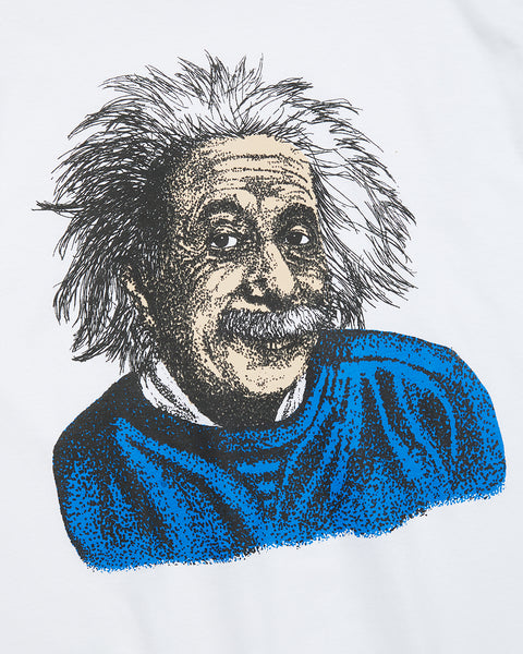 Dear Skating Einstein T-shirt in White blues store www.bluesstore.co