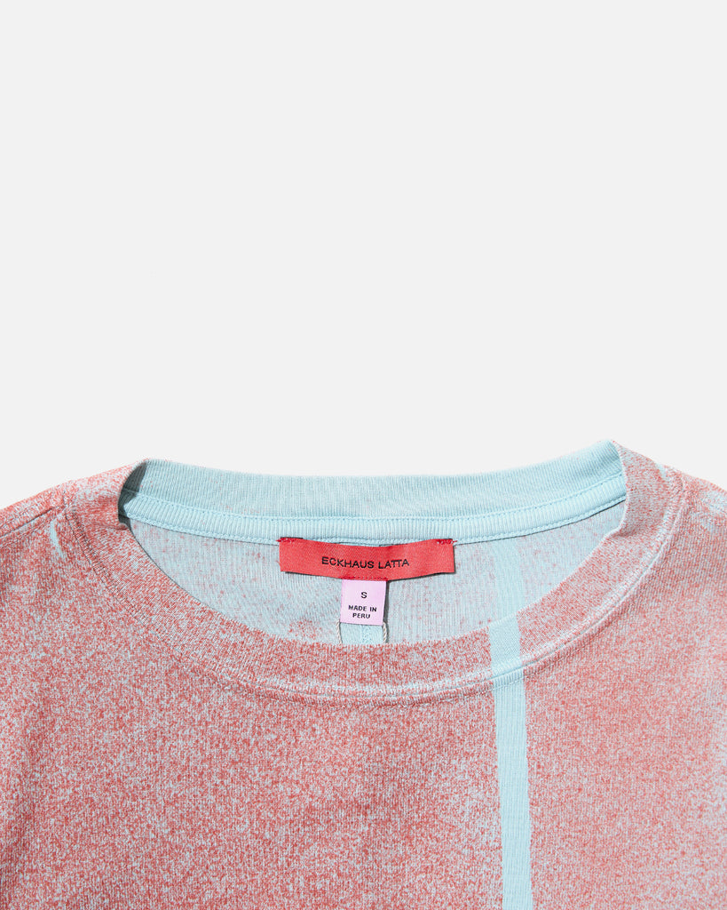 Eckhaus Latta Lapped Baby Crewneck in Ember blues store www.bluesstore.co