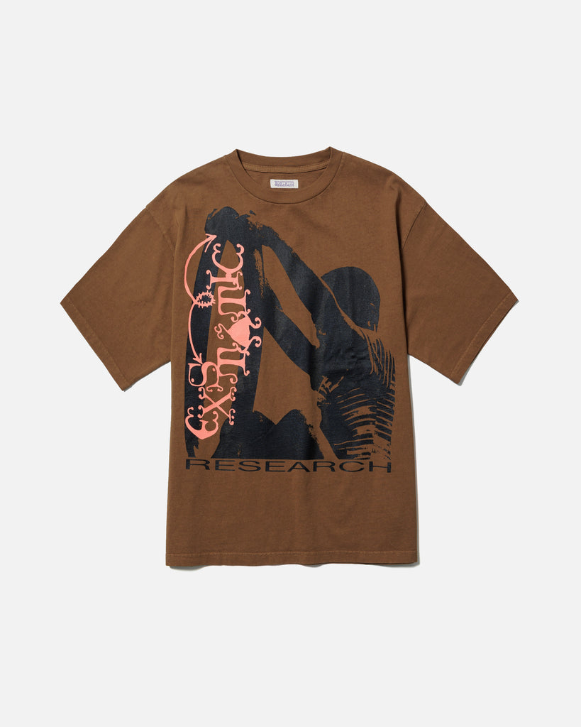 Ecstatic Research Come Down T-shirt in Brown blues store one www.bluesstore.co