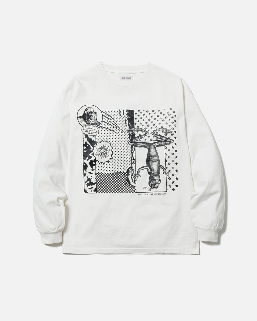 Ecstatic Research Service L/S T-shirt in White blues store one www.bluesstore.co