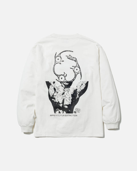 Ecstatic Research Service L/S T-shirt in White blues store two www.bluesstore.co