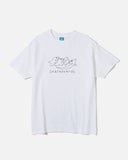 Frog Skateboards Dino Logo t-shirt in White blues store www.bluesstore.co