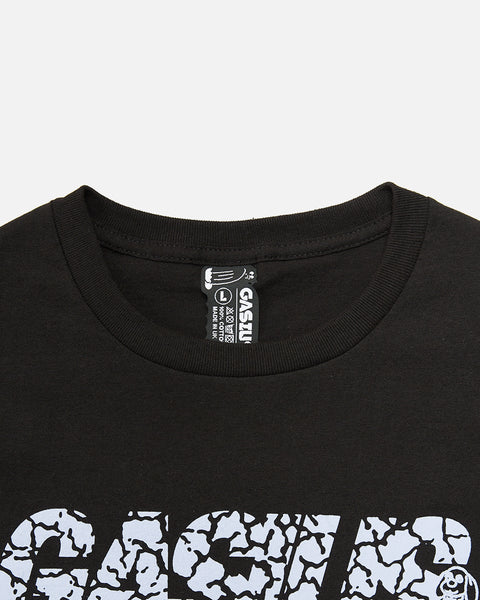 Gasius Cracked out Puppies T-shirt in black from the brands 30th Anniversary collection blues store www.bluesstore.co