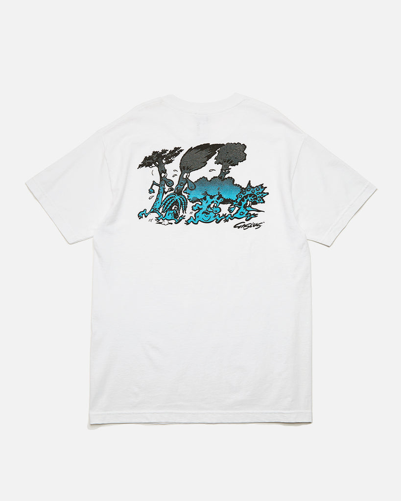 Gasius Running Wild T-shirt in white from the brands 30th Anniversary collection blues store www.bluesstore.co