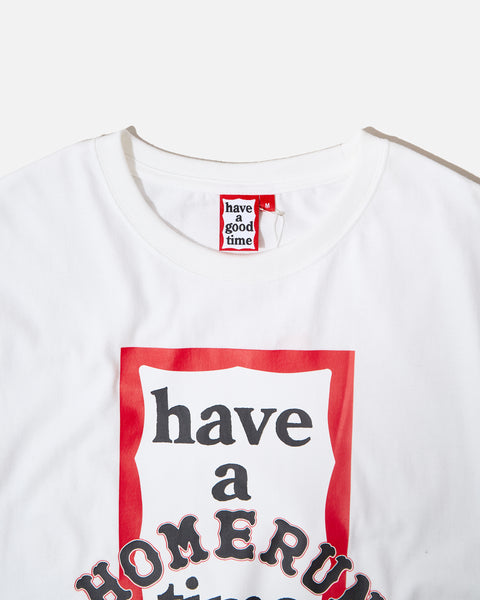 HOMERUN x have a good time S/S tee in white blues store www.bluesstore.co