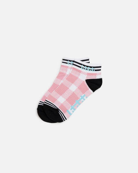 LTTT Shuffle Socks in Pink Check blues store www.bluesstore.co