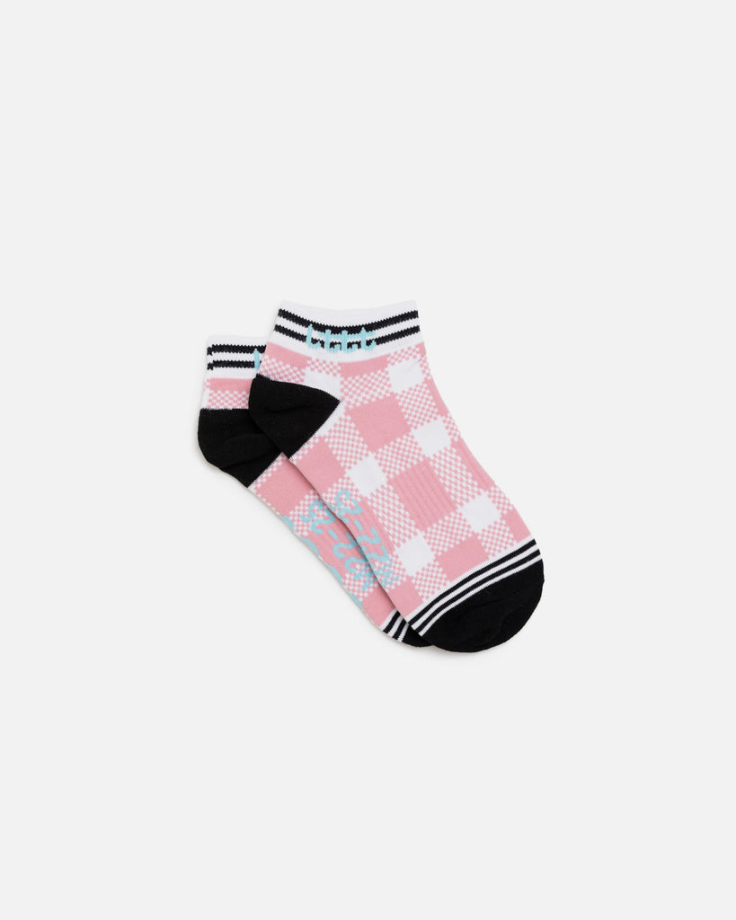 LTTT Shuffle Socks in Pink Check blues store www.bluesstore.co