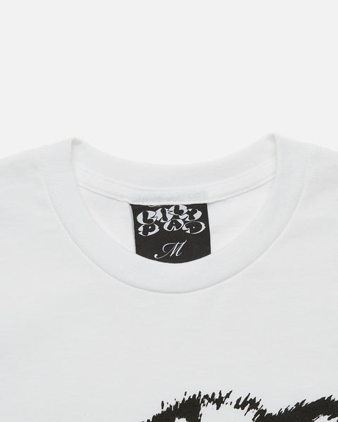 Lilypad Magazine Faded Logo t-shirt in white blues store www.bluesstore.co