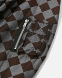 Line Crew Jacket PE/R Argyle Jacquard in Blue / Brown from Needles blues store www.bluesstore.co