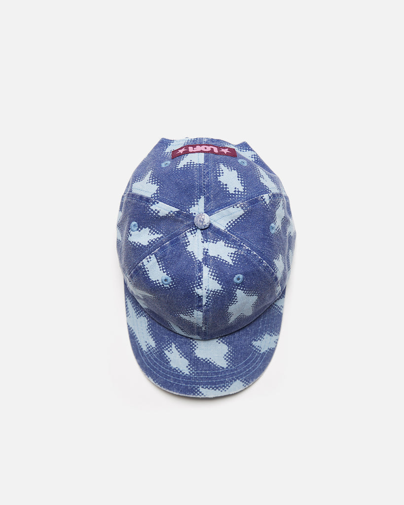 Lo-Fi Orbit 6 Panel Cap in Navy from the brands stargazer collection blues store www.bluesstore.co