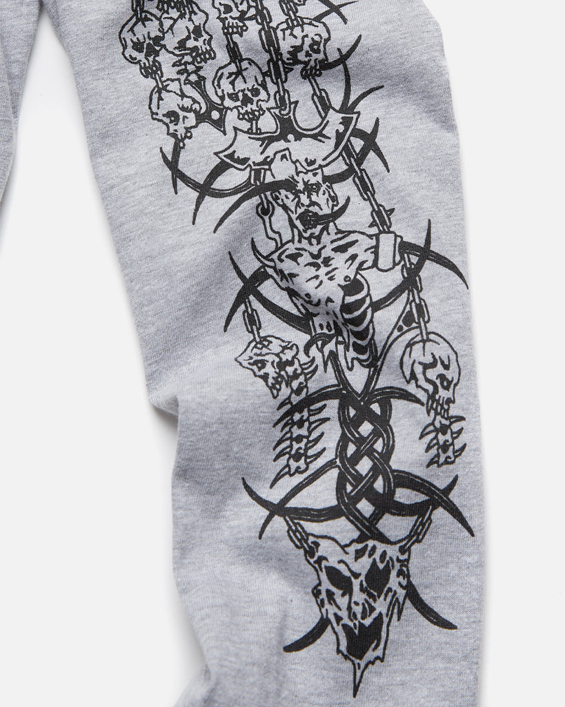 Nancy Faces of Death Longsleeve in Grey blues store www.bluesstore.co